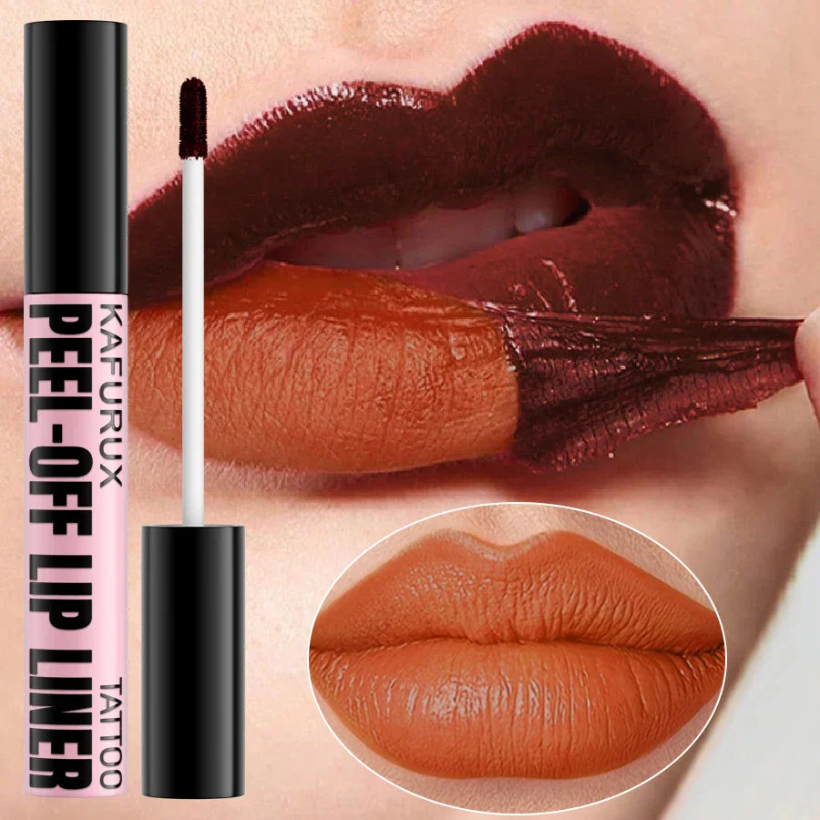 KAFURUX Peel-Off Lip Stain – 7 Colors, Waterproof & Long-Lasting