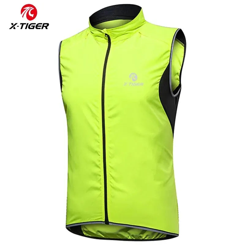 X-TIGER Cycling Vest – Windproof, Reflective & UV Protection