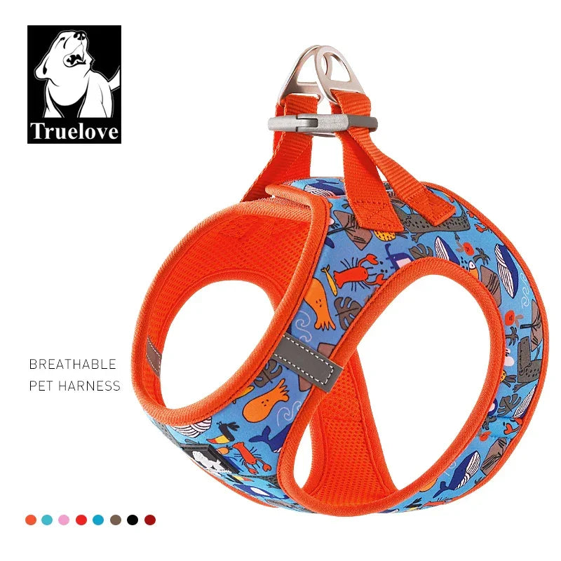 Truelove Pet Harness Soft Air Mesh Adjustable Reflective Pet Vest Small and Medium Breeds No Pull Adjustable Dog Harness TLH3016 Peaceful Pleasures Health and Wellness