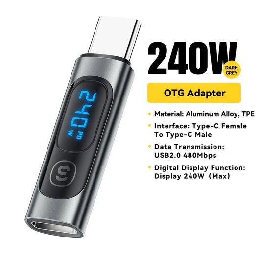 USB-C to USB-C OTG Digital Display Adapter | iPhone 15 16 17 USB-C OTG Adapter Peaceful Pleasures Health and Wellness