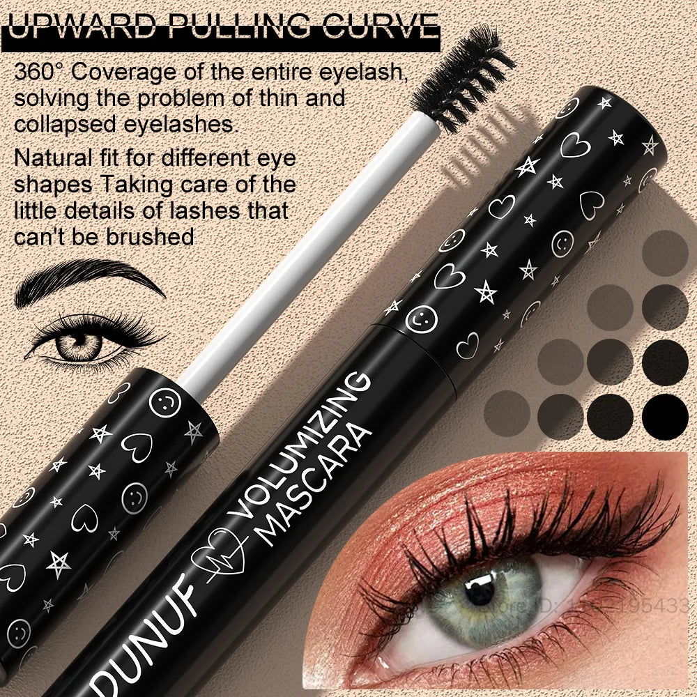 Colorful Waterproof Mascara – Green Blue Purple Curling & Lengthening