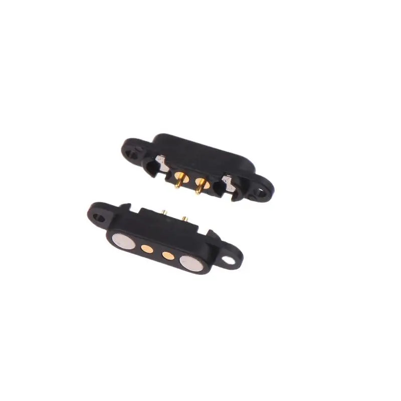 Waterproof 2.54mm Pogo Pin Connector Male Female DC Power Pair Pogo Pin Connector Peaceful Pleasures Health and Wellness Black B