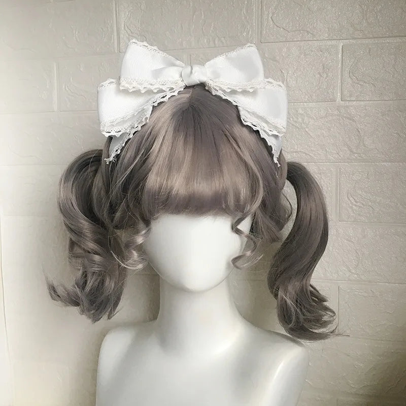 Big Bow Headwear Black Hair Accessory Personality Simple Lolita Hair Clip Women's Cute Hair Clips Blue Lolita Accessories Girls Peaceful Pleasures Health and Wellness