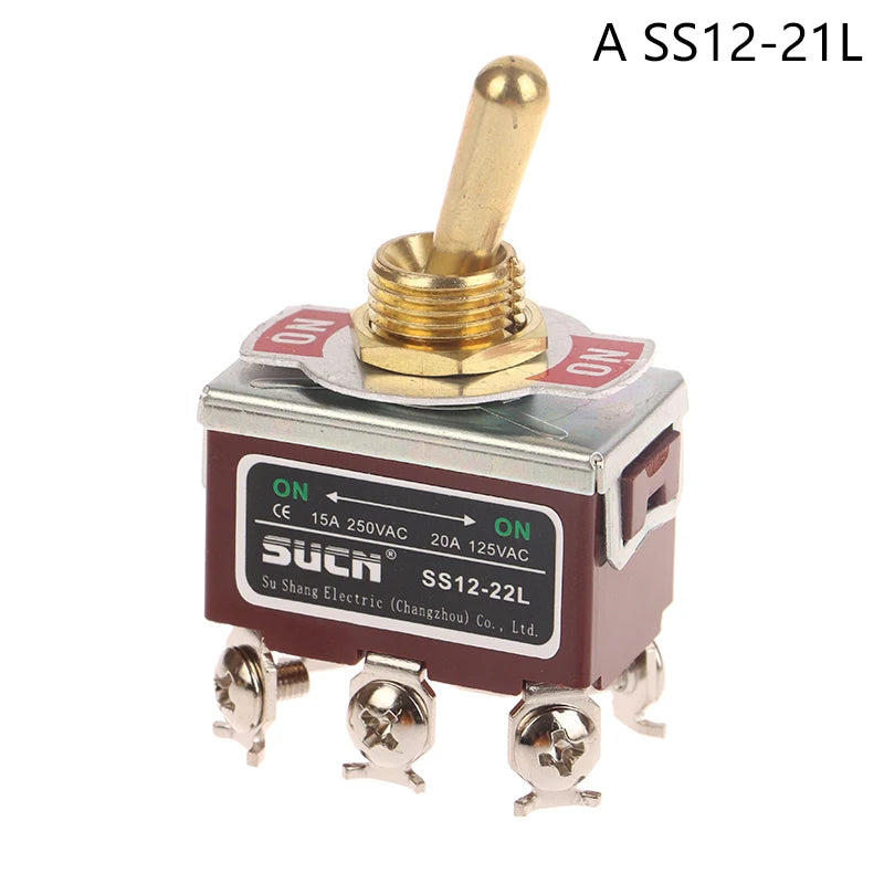 Toggle Switch 3/2 Gear Welding Straight Leg Rocker Lever SS12-21L SS12-13L SS12-23FL SS12-22L 3/4/6 Foot Power Toggle Switch Peaceful Pleasures Health and Wellness A