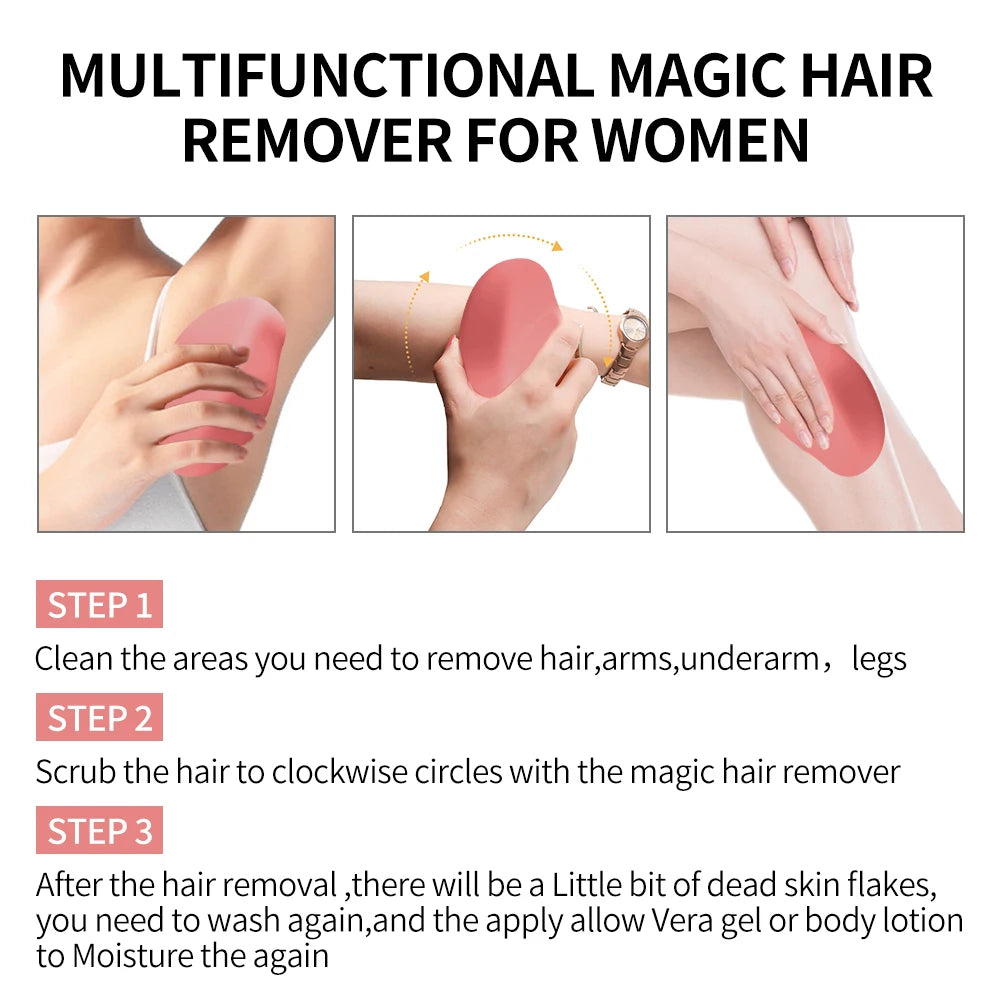 Crystal Glass Hair Removal Eraser – Painless Reusable Epilator