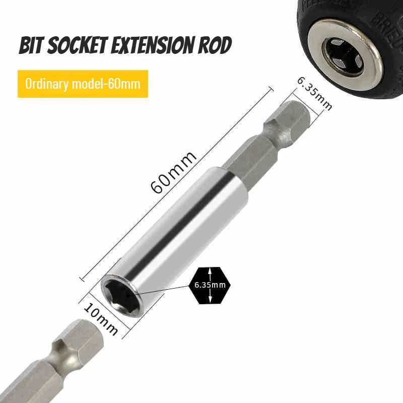 Magnetic Drill Bit Extension Set | 1/4" Hex Screwdriver Adapter