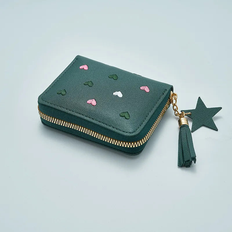 Women's Mini Tassel Wallet | Korean Style Zipper Coin Purse