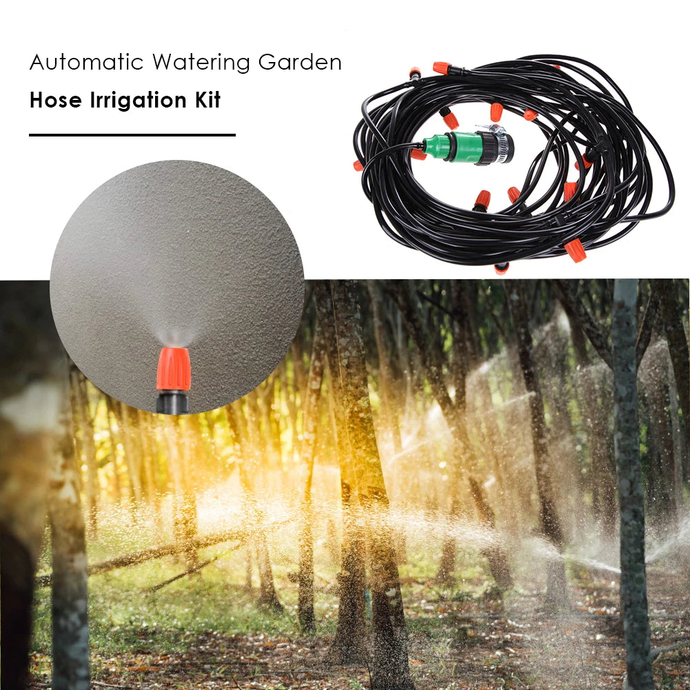 Micro Drip Irrigation Hose Kit – Adjustable Atomizing Nozzles Peaceful Pleasures Health and Wellness