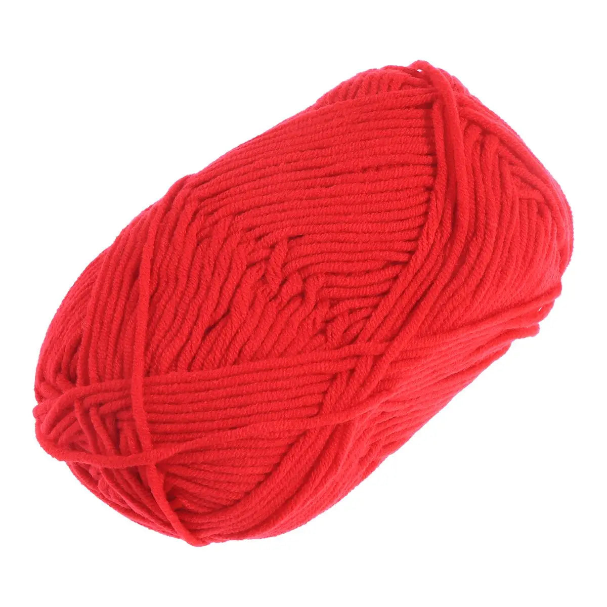Red Milk Wool Yarn Cotton Chunky Hand Woven Crochet Knitting Wool Yarn Warm Yarn For Sweaters Hats Scarves DIY Making Craft Tool Peaceful Pleasures Health and Wellness