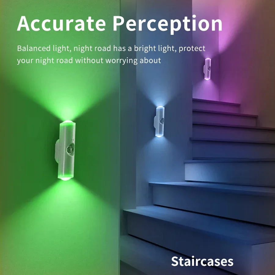 Motion Sensor LED Night Light – Rechargeable Magnetic Wall Lamp