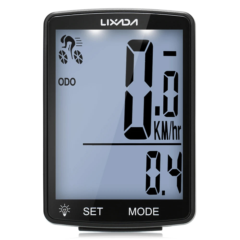LIXADA IPX6 Waterproof Cycle Measurable Temperature Stopwatch