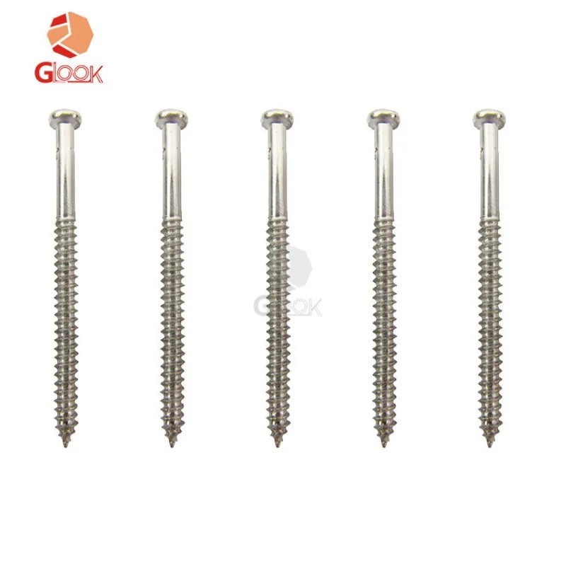 Electric Guitar Pickup Screws Mushroom Head 2 6 37-Silver 10