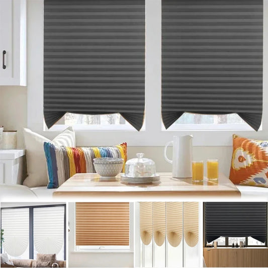Self-Adhesive Pleated Window Blind | No-Drill Privacy Shade Pleated Window Blind Peaceful Pleasures Health and Wellness
