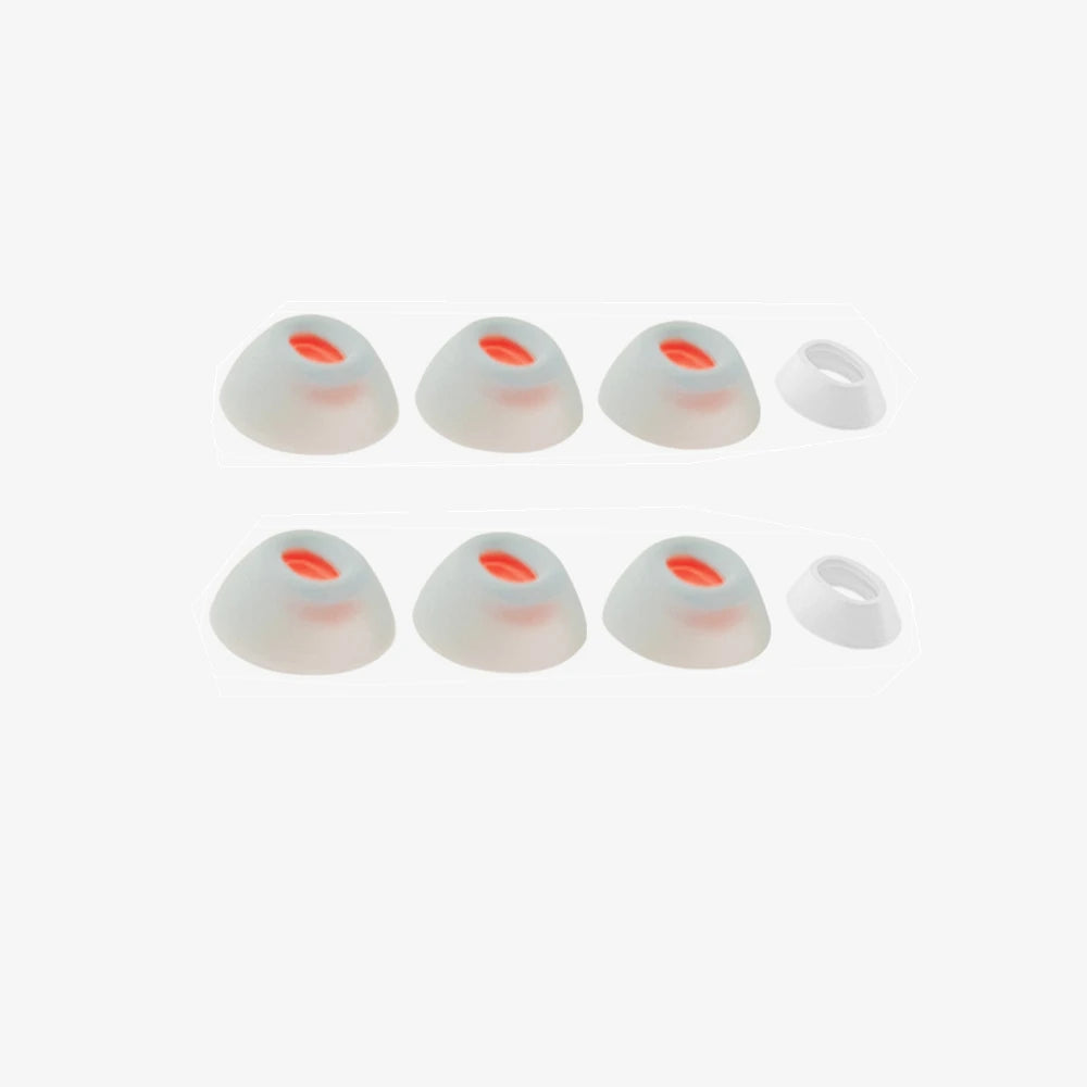 4 Pairs For JBL Tune Flex Earbud Covers Silicone Earcups Tune Flex Ear Caps Bluetooth-Compatible Headset Accessories Peaceful Pleasures Health and Wellness WHITE