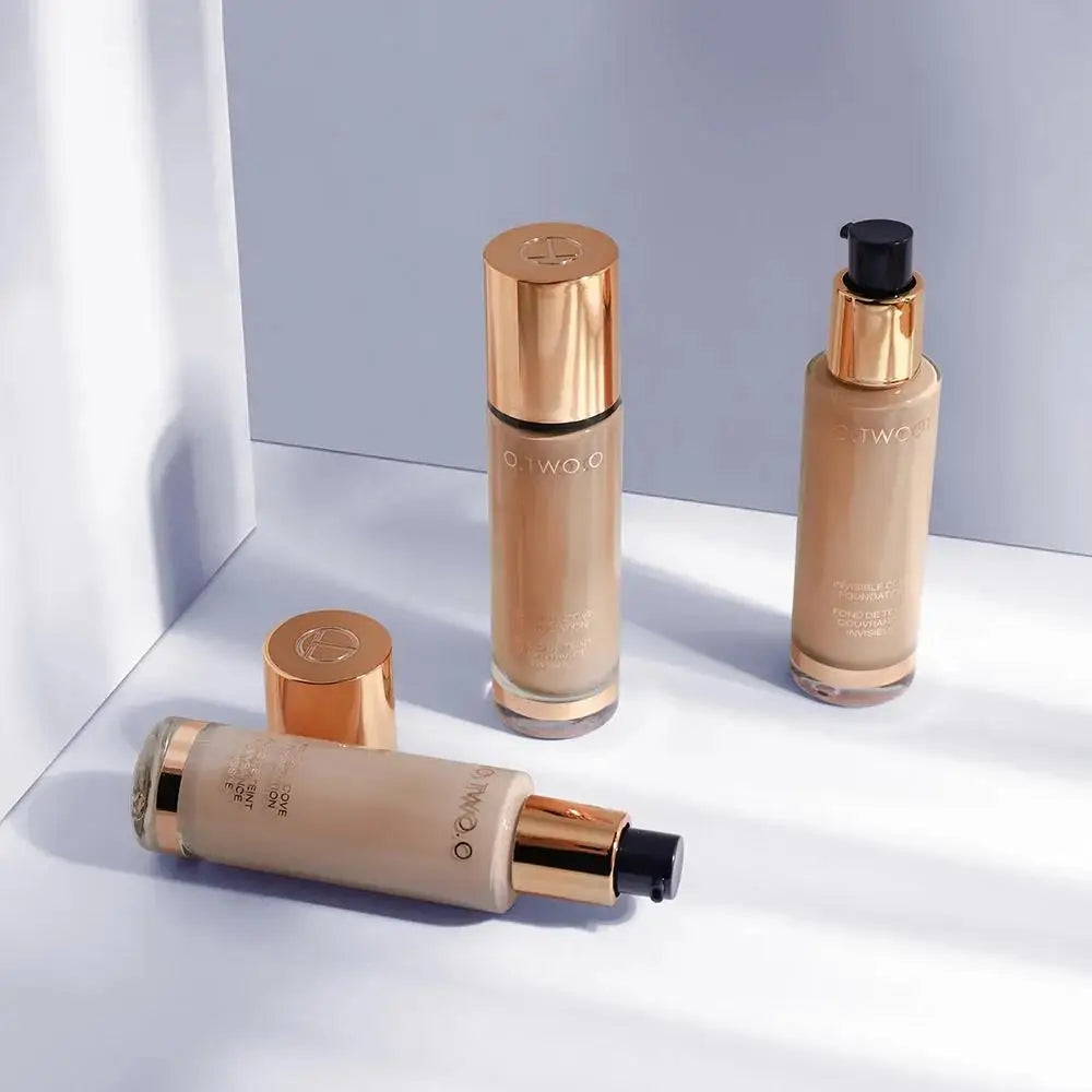 O.TWO.O 8-Shade Liquid Foundation – Waterproof Full Coverage