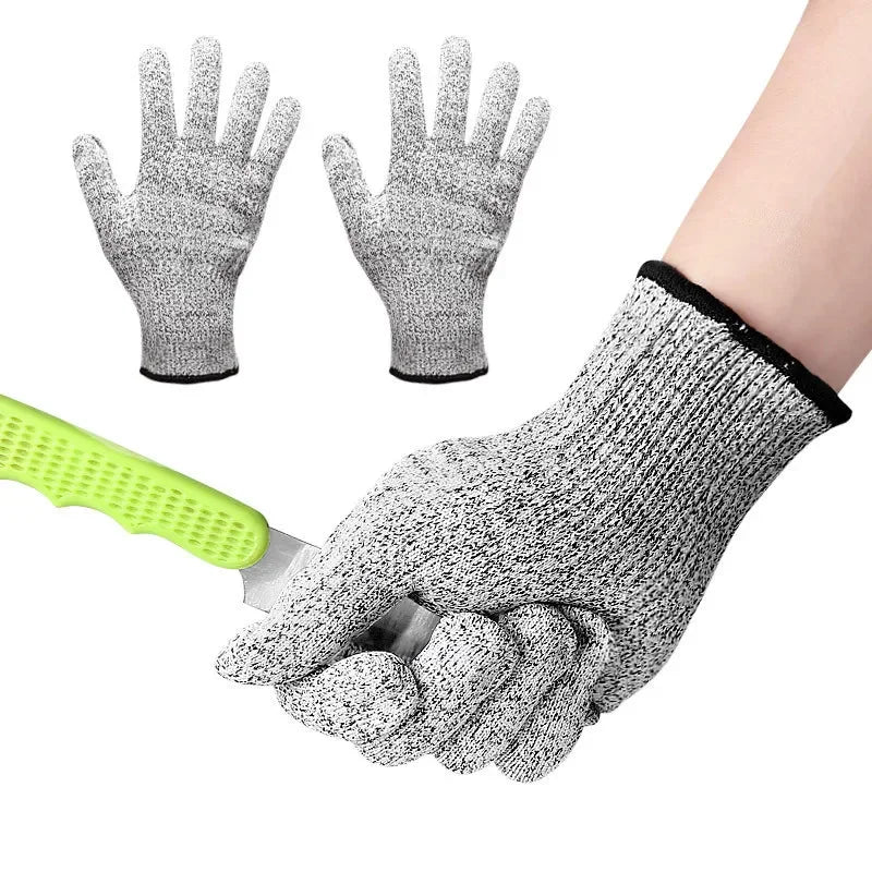 Grade 5 HPPE Cut-resistant Gloves Kitchen and Garden Protective Gloves Children's Woodworking and Carving Cut-resistant Gloves Peaceful Pleasures Health and Wellness