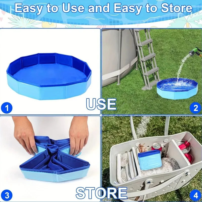Portable Folding Foot Bath Bucket | Pool Entrance Accessory Pool Foot Bath Bucket Peaceful Pleasures Health and Wellness