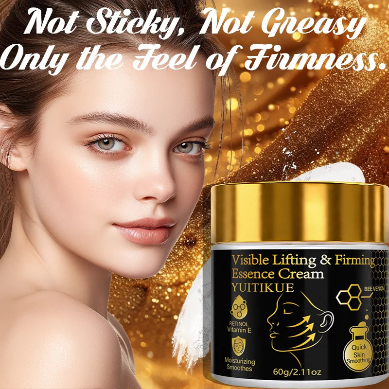 YUITIKUE Bee Venom Lifting Firming Cream 60g Retinol & Vitamin E Moisturizing Essence Cream for Smoother, Youthful Skin Peaceful Pleasures Health and Wellness