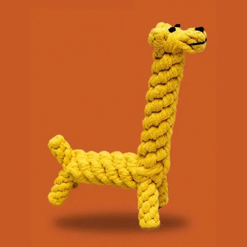 Hand-Woven Rope Knot Dog Toy – Small & Medium Dogs
