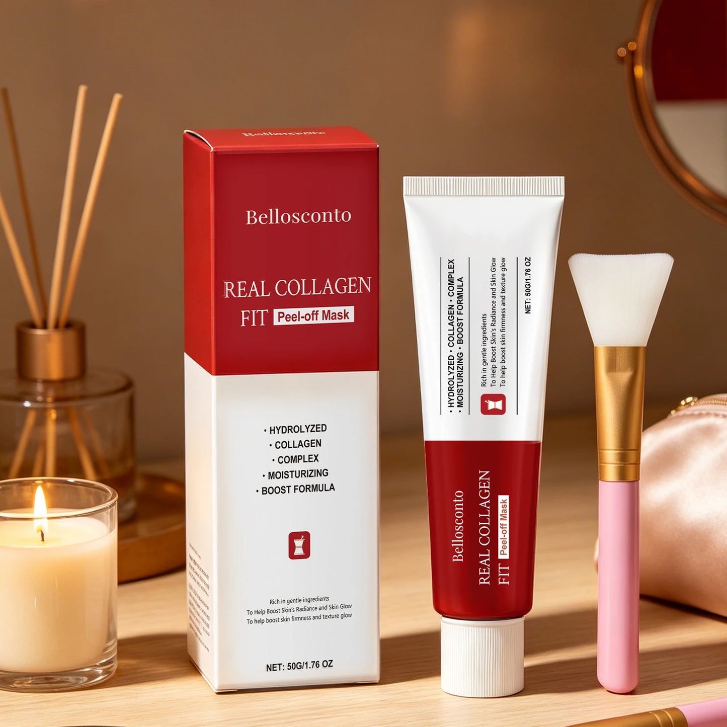 Collagen Peel Off Mask Clean Pores Exfoliating Remove Blackheads Reduce Oil Brighten Dull Skin Moisturize Smooth Skins Face Mask Peaceful Pleasures Health and Wellness