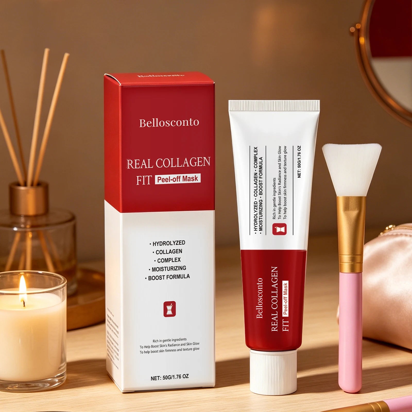 Collagen Peel Off Mask Clean Pores Exfoliating Remove Blackheads Reduce Oil Brighten Dull Skin Moisturize Smooth Skins Face Mask Peaceful Pleasures Health and Wellness