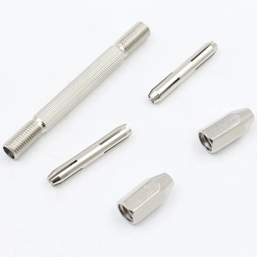 Drill Bit Clamp Watchmaker Pin Vice Home Carving Repair Tool Double