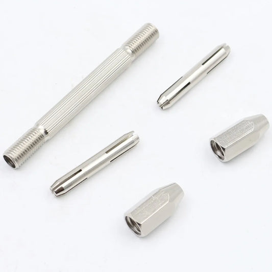 Drill Bit Clamp Watchmaker Pin Vice Home Carving Repair Tool Double Peaceful Pleasures Health and Wellness Default Title