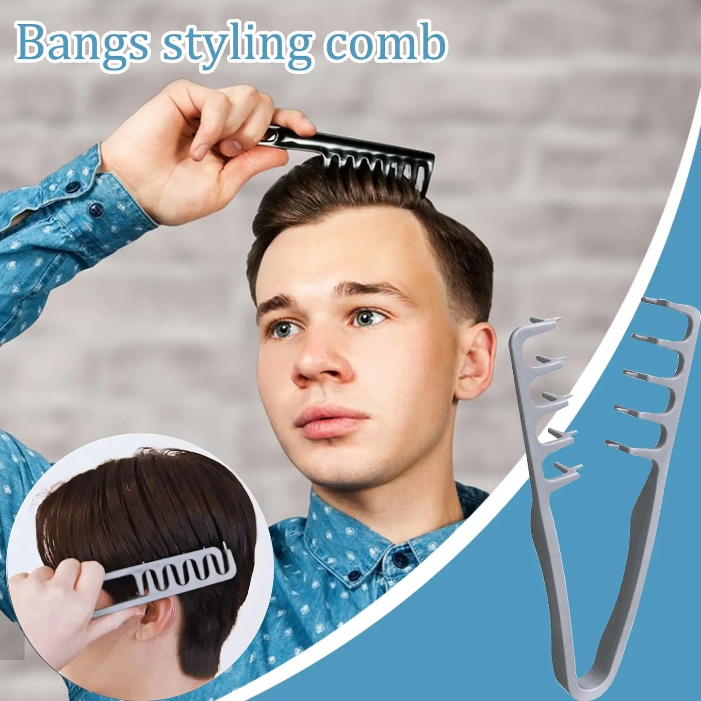 Volumizing Wide-Tooth Hair Comb | Root Lifting Styling Tool