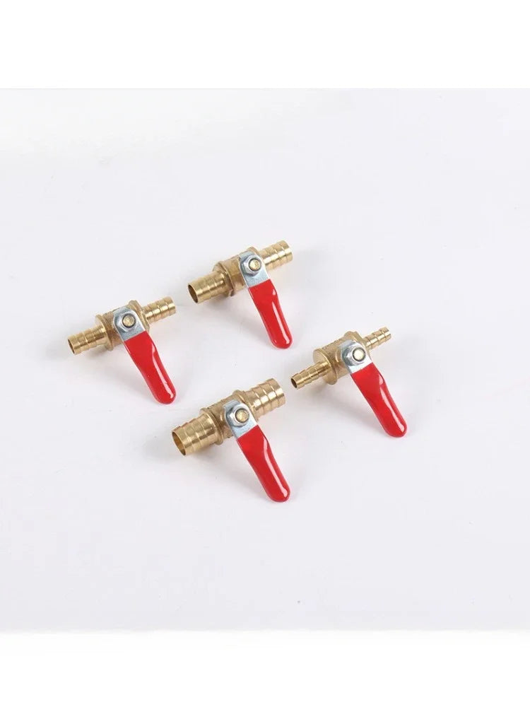 1/4 6mm 8mm 10mm12mm Ball Faucet Shutoff Ball Valve Hose Barb Inline Water Oil Air Gas Fuel Line Small Brass Ball Valve Peaceful Pleasures Health and Wellness