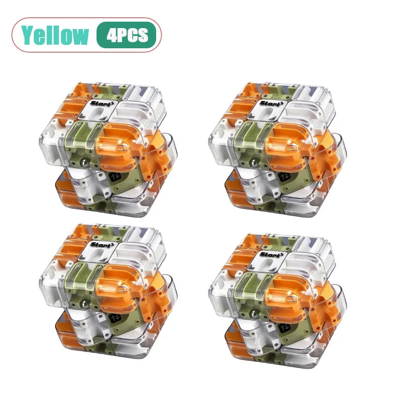 Transparent Magnetic Maze Cube | 3D Brain Teaser Fidget Puzzle
