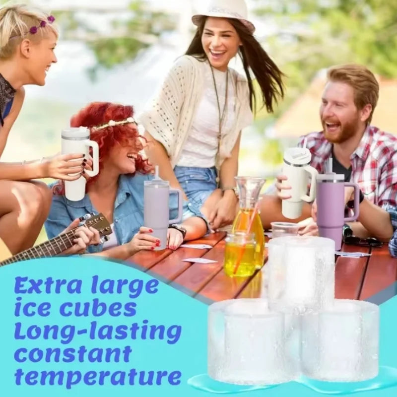 Ice Grid Mold Silicone Ice Cube Mold Water Cup Non Stick Summer Ices Molds Silicone Molds For Cup Accessories Peaceful Pleasures Health and Wellness