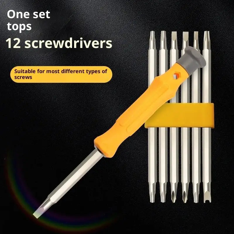 12-in-1 Magnetic Screwdriver Set | Portable Household Tool Kit