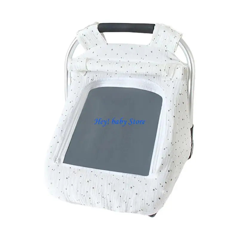 Infant Car Seat Canopy | Breathable Cotton Sunshade Cover