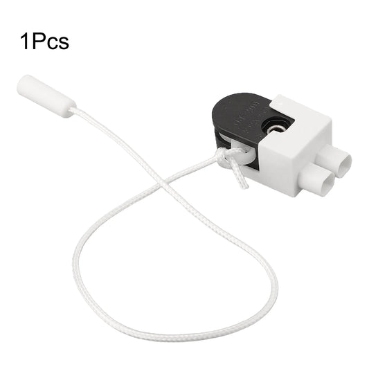 Pull Cord Wall Light Switch Rotating Alloy Table Lamp Floor-lamp Peaceful Pleasures Health and Wellness White 1
