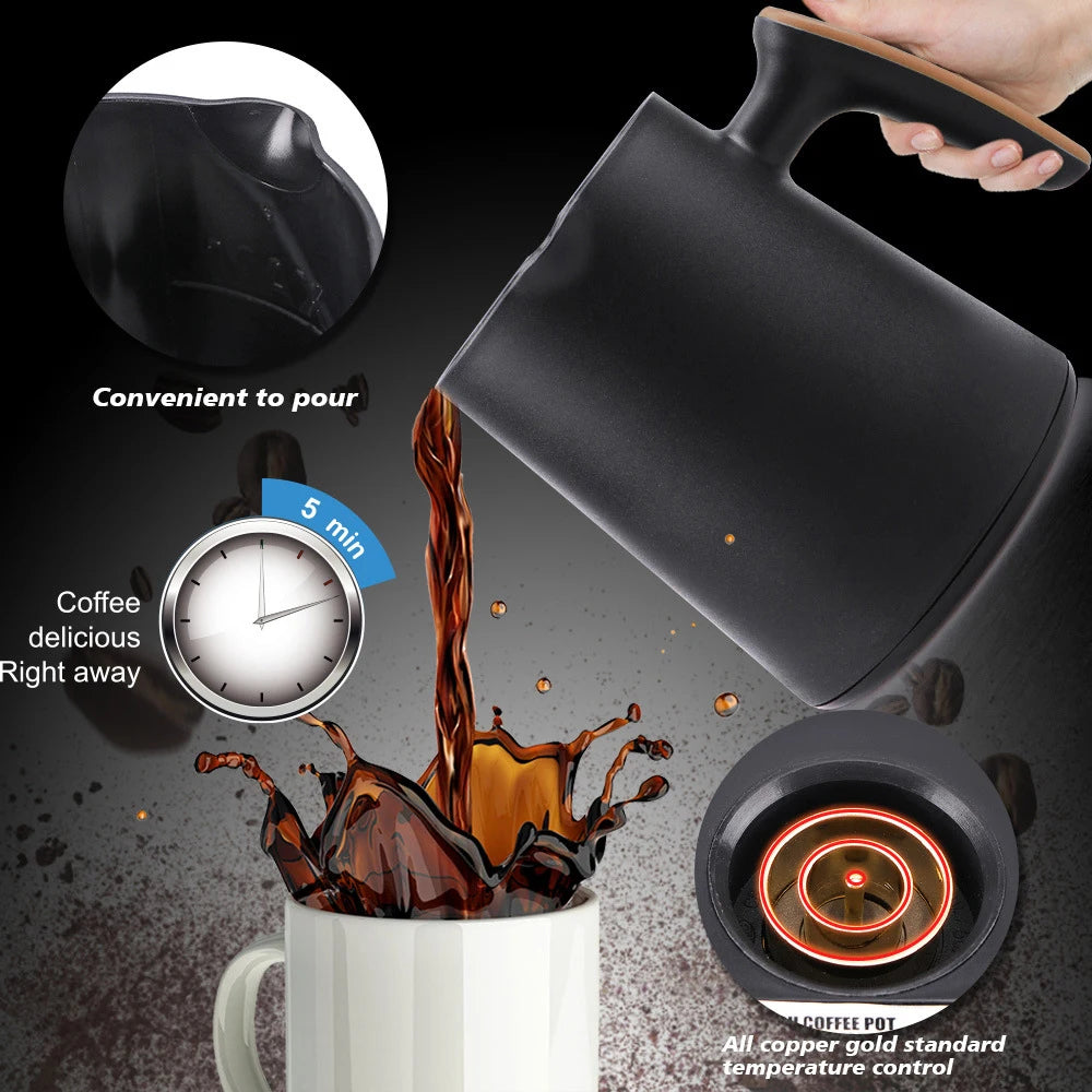 SOKANY Electric Turkish Coffee Maker Machine with 250ml/1 Cup Coffee Pot Single Serve Espresso Maker 600W Heating Coffee Peaceful Pleasures Health and Wellness