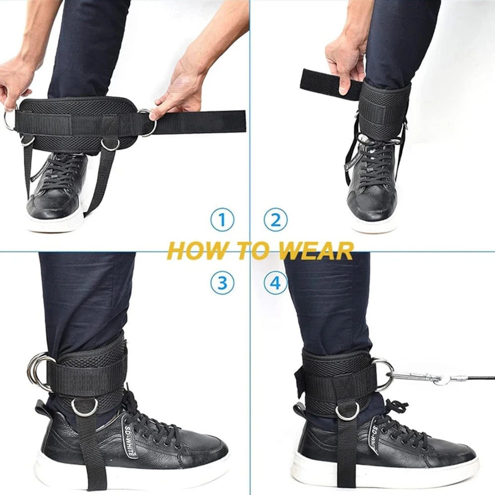 1PCS/2PCS Ankle Straps for Cable Machines Kickbacks - Adjustable Comfort Ankle Cable Attachments for Gym Ankle Cuff Women Men Peaceful Pleasures Health and Wellness