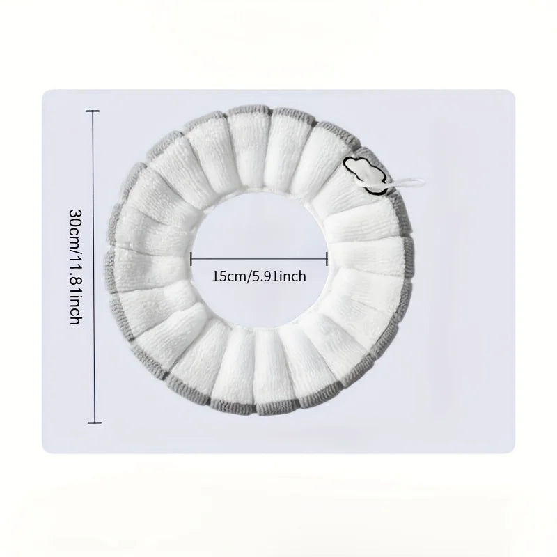 Soft Washable Toilet Seat Cushion Cover with Handle – Cotton