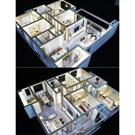 Miniature Single Bed Model – Cream ABS Dollhouse Bedroom Furniture Dollhouse Furniture Peaceful Pleasures Health and Wellness