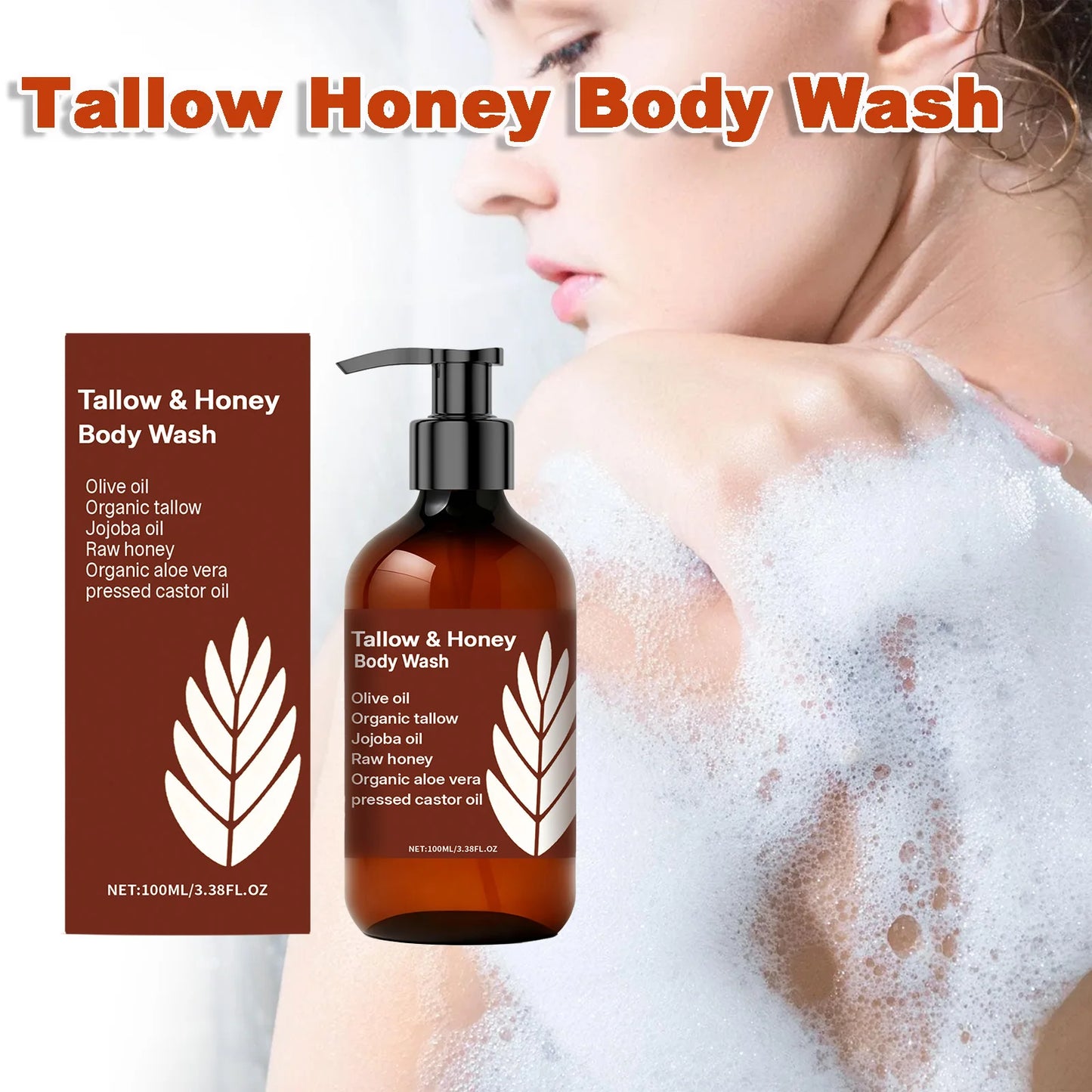 Tallow & Honey Body Wash – Moisturizing Shower Gel 100ml