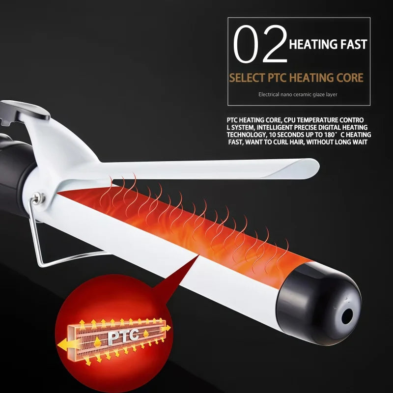 Wholesale Price Women's Fashion Electric Curly Hair Dryer Curler Brush for Curly Hair Waver with LCD Display Hair Curler Peaceful Pleasures Health and Wellness