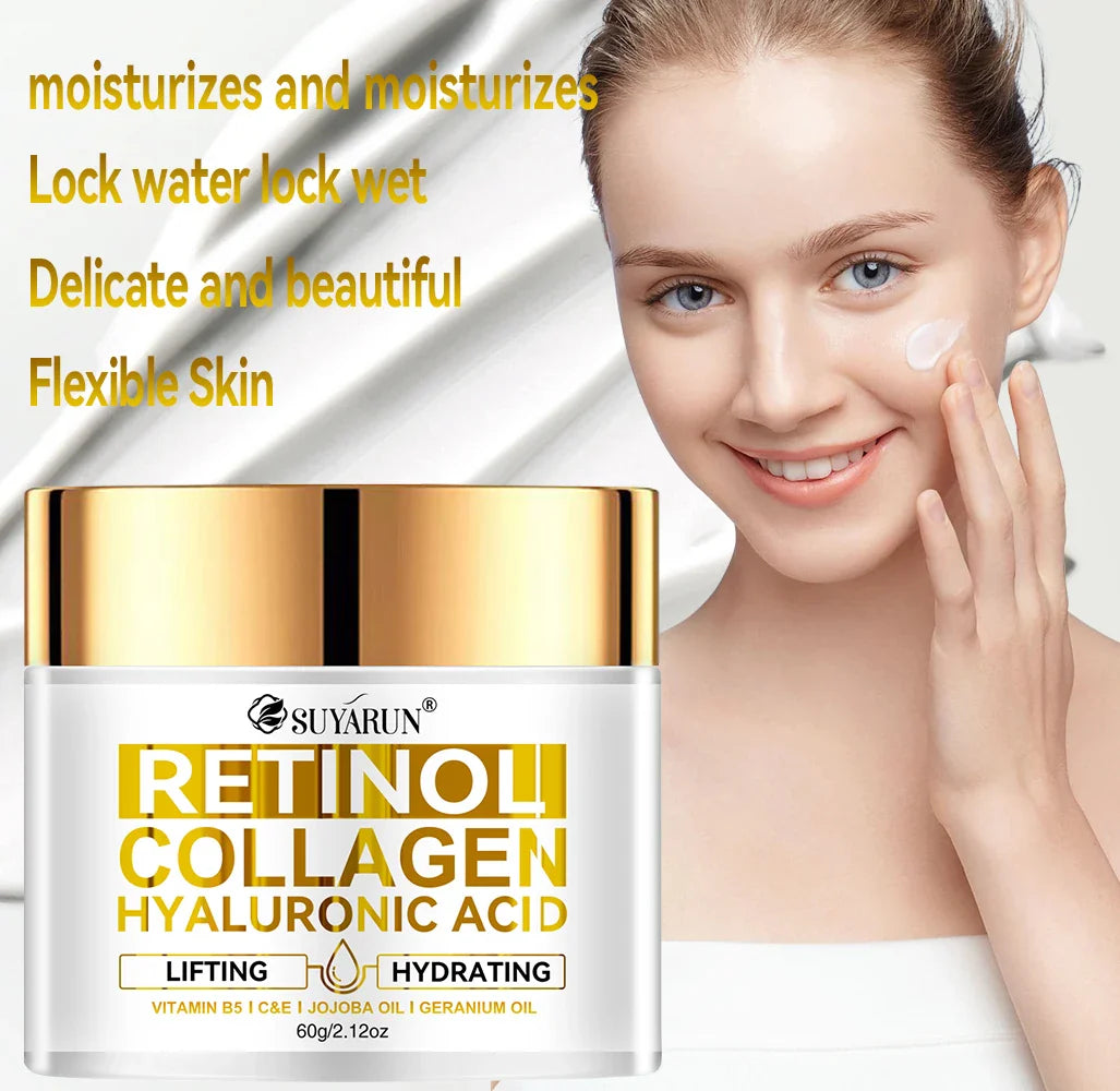 SUYARUN Retinol Collagen Face Cream – Anti-Aging Moisturizer