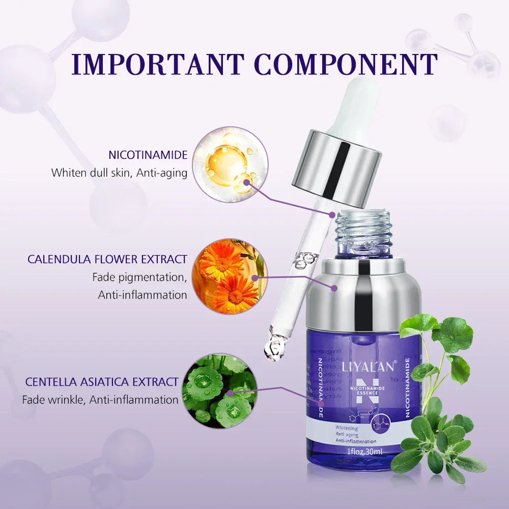 LIYALAN Niacinamide Face Serum – Brightening & Pore Minimizing Peaceful Pleasures Health and Wellness
