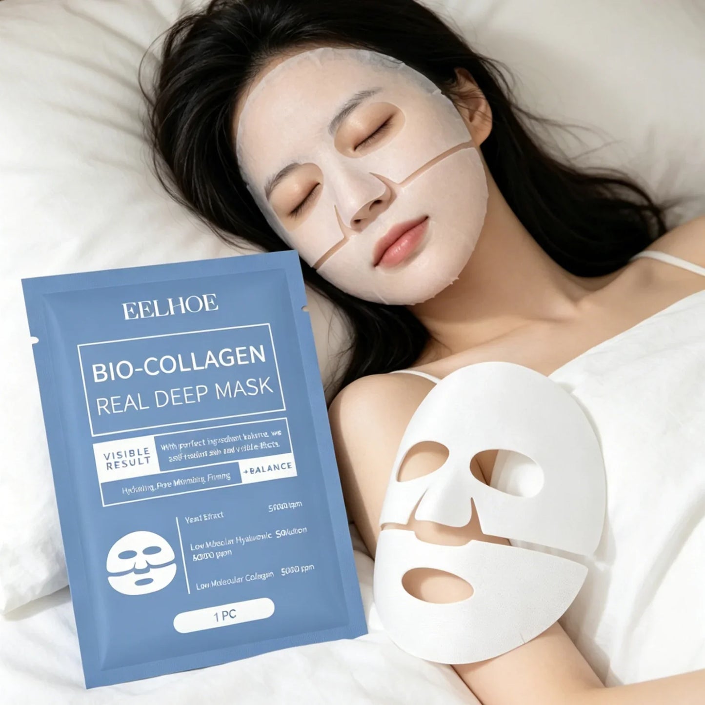 EELHOE Bio Collagen Face Mask – Firming, Hydrating & Brightening