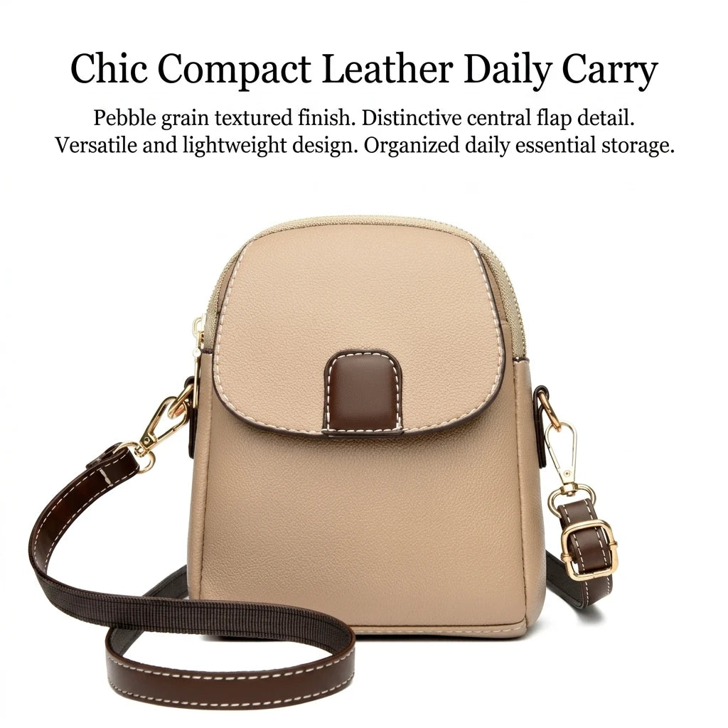 Women Soft Leather Shoulder Phone Bag Crossbody Purse with Adjustable Strap for Daily Use Peaceful Pleasures Health and Wellness