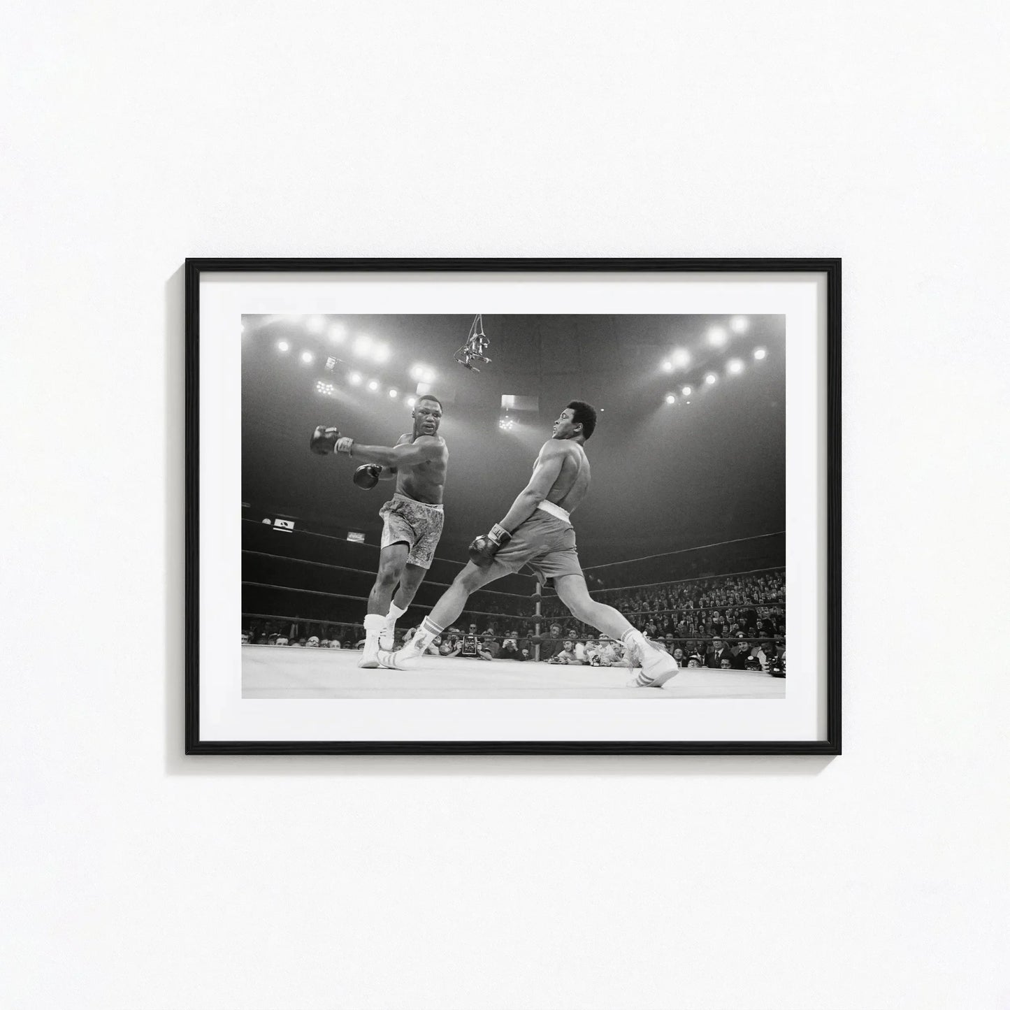Muhammad Ali Black & White Canvas Wall Art | Boxing Poster