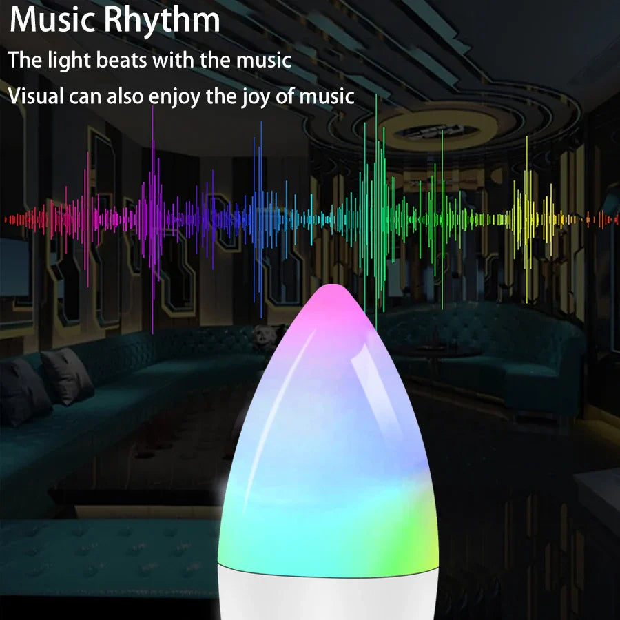 E14 WiFi Smart Candle Bulb – Alexa & Google Home, Tuya