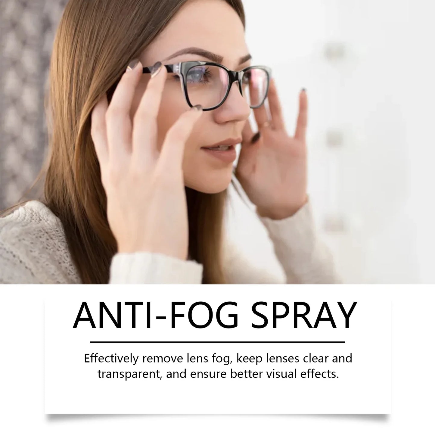 Anti-Fog Eyeglass Cleaning Spray | Lens Cleaner & Defogger 20ml