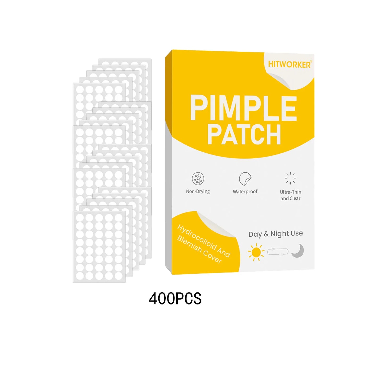 Invisible Waterproof Hydrocolloid Acne Patches – All Skin Types