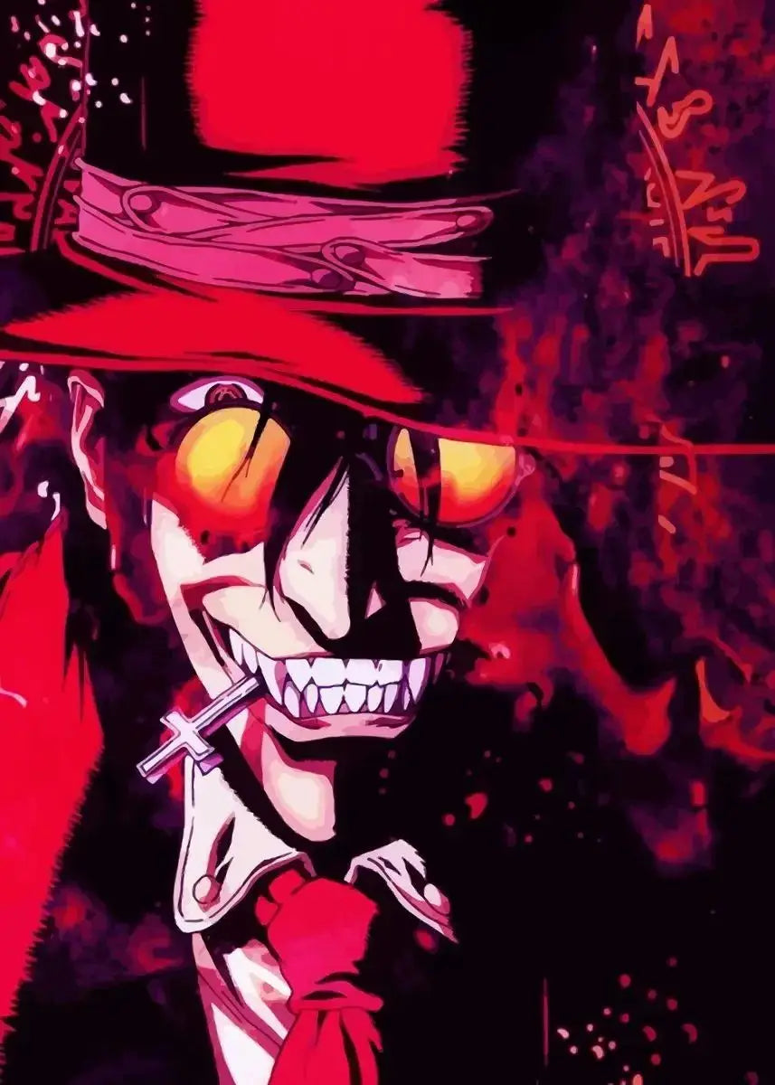 Horror Anime Hellsing Ultimate Posters Manga Canvas Painting Prints Wall Art Mural for Living Room Study Home Decor Peaceful Pleasures Health and Wellness