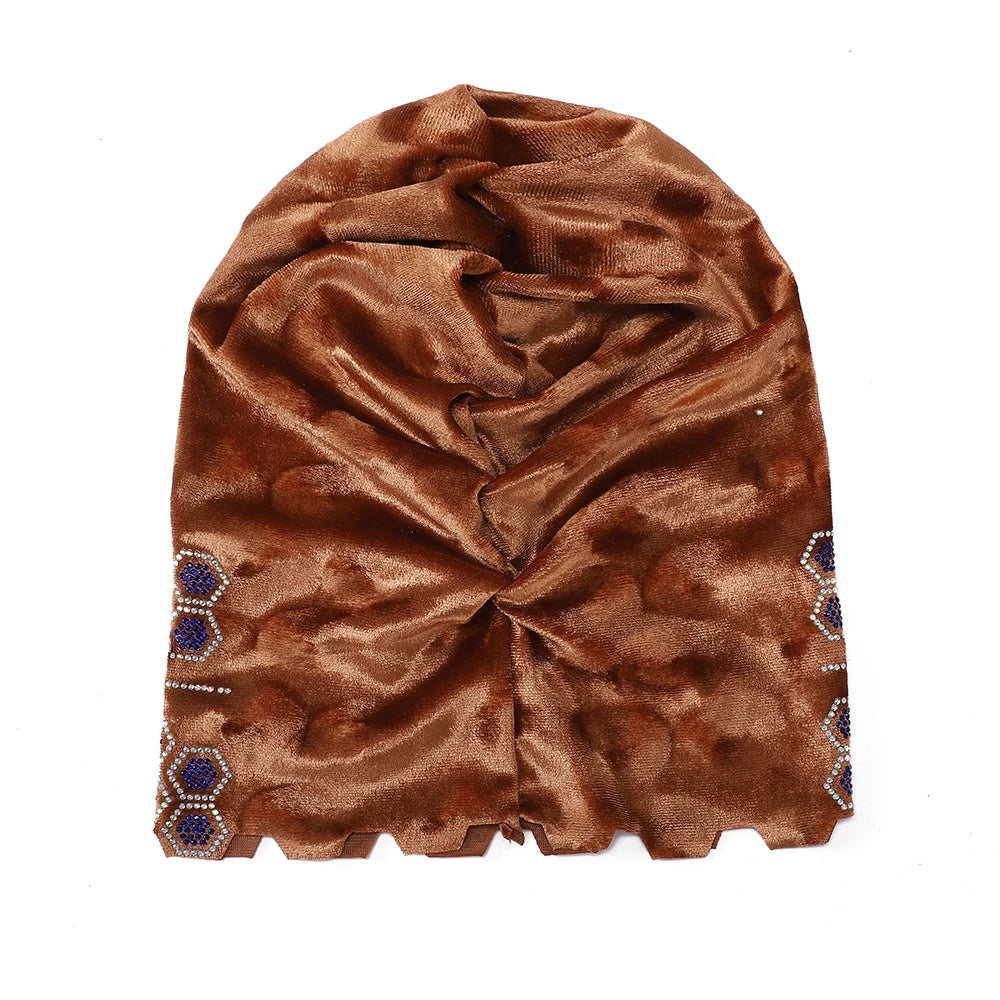 Rhinestone Headband Hijab Instant Turban Scarf | 12 Colors
